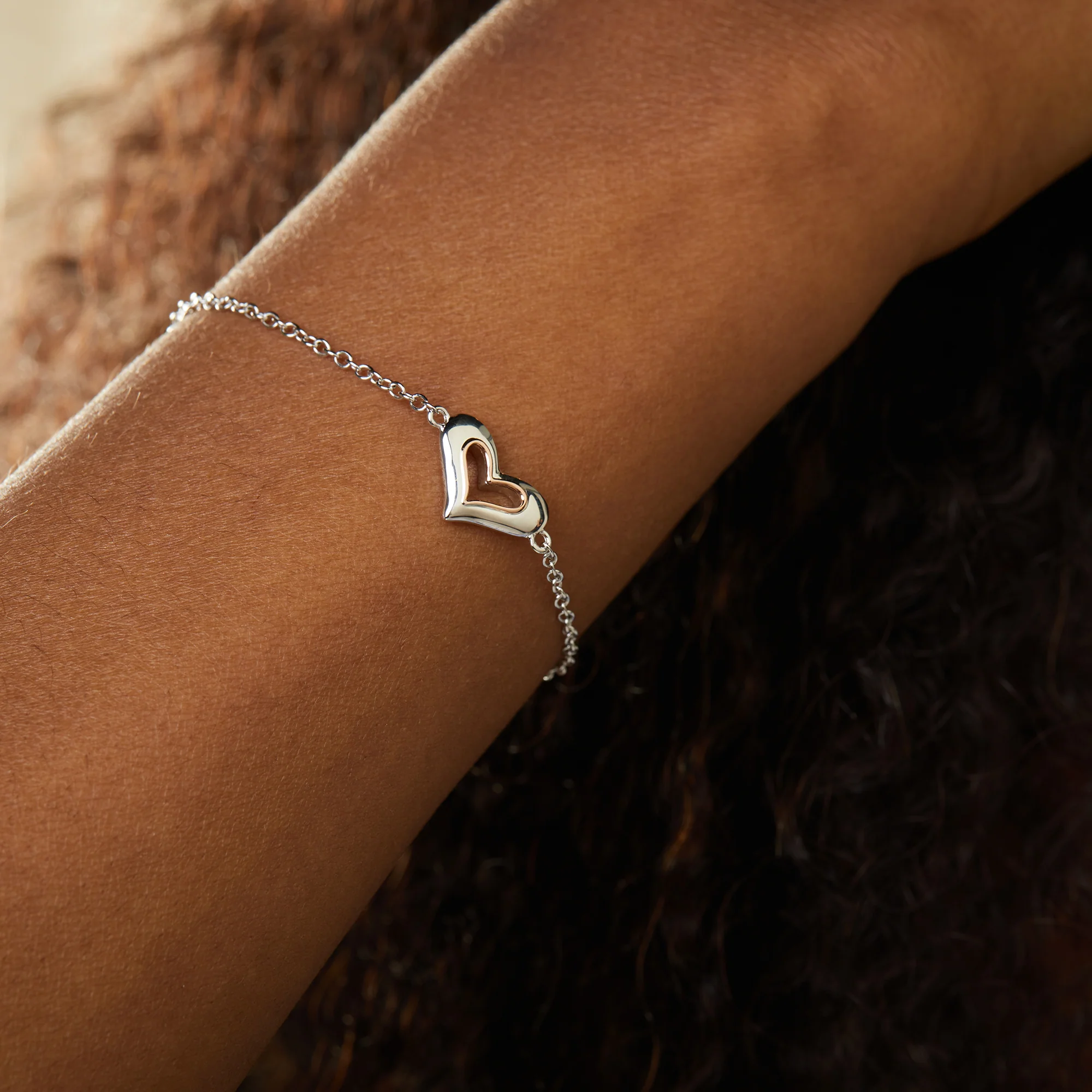 Always in My Heart Silver Bracelet - Image 3