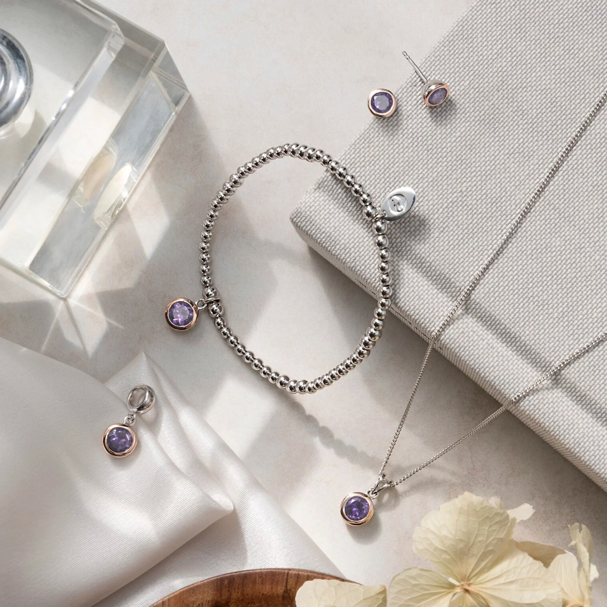 February Birthstone Silver and Amethyst Pendant - Image 3