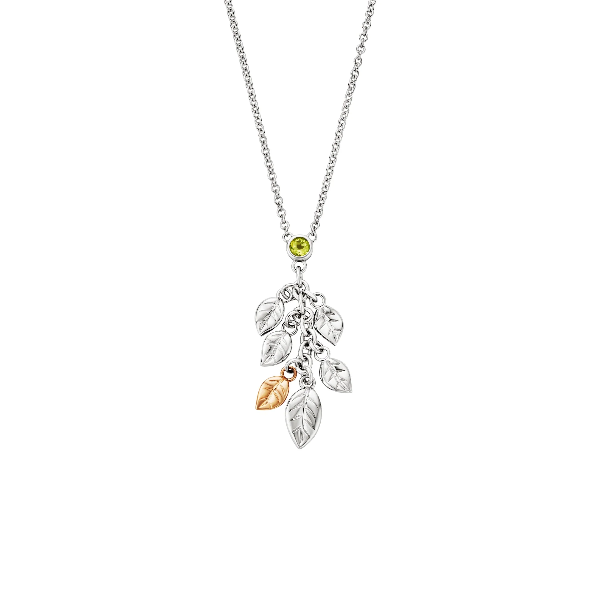 Awelon Silver and Peridot Drop Pendant