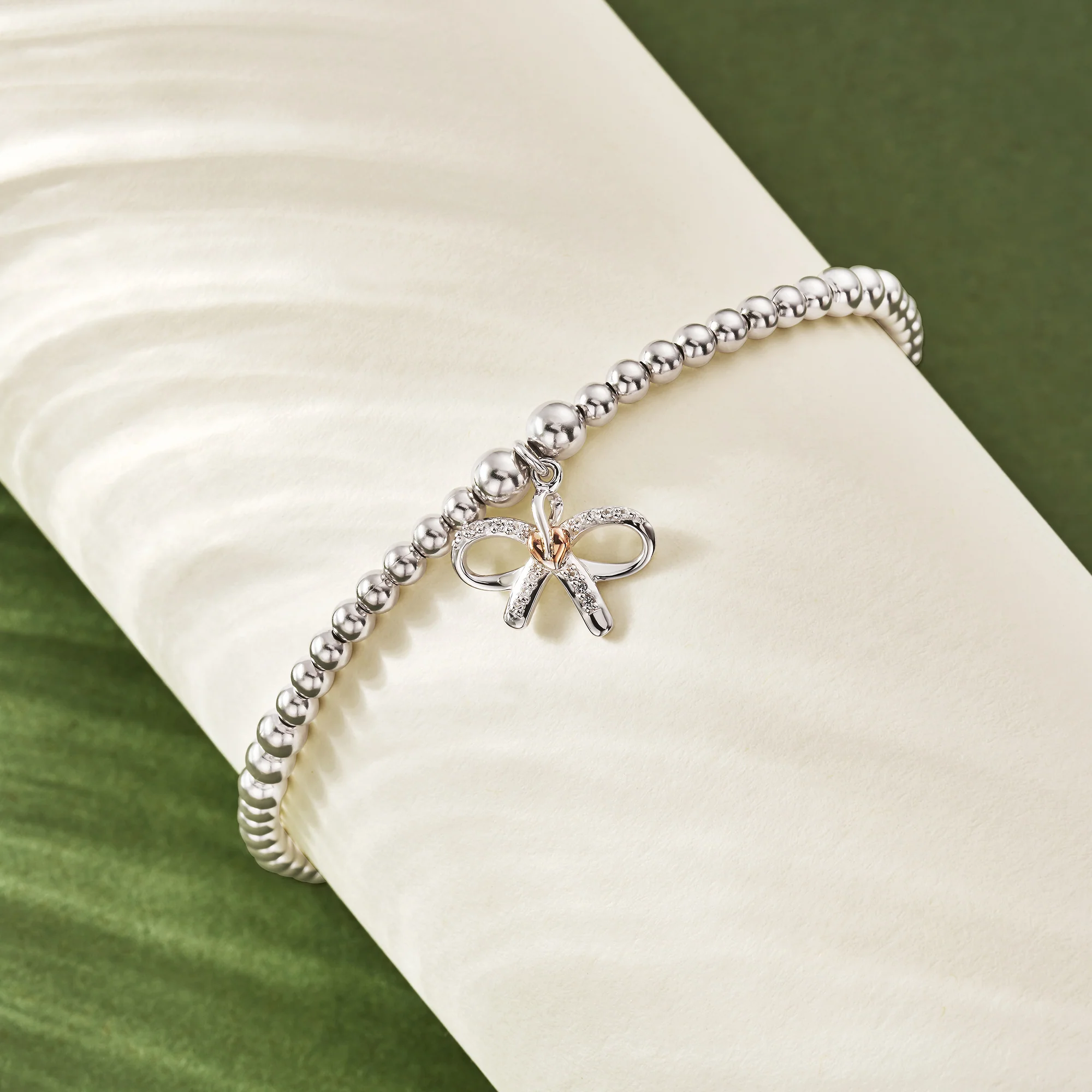 Tree of Life® Bow Silver Affinity Bead Bracelet - Image 3